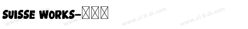 Suisse Works字体转换